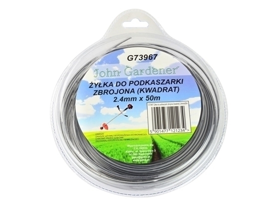 Picture of Fir taiere pentru masini de tuns iarba, patrata, din plastic otelit, 2.4mm x 50m, G73967