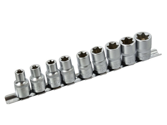 Picture of Set chei tubulare E10-24,1/2" 10 piese, Geko G10160