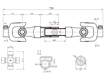 Picture of Cardan/Arbore de transmisie 75cm, Geko G72313