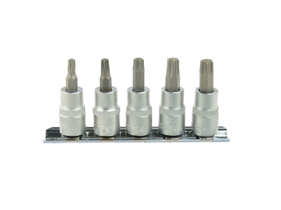 Picture of Set chei torx 5 piese, T25-50  3/8", Geko G13560