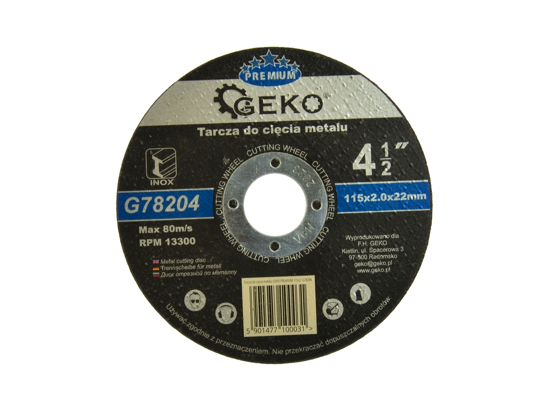 Picture of Disc pentru taierea metalului 115mm, GEKO G78204