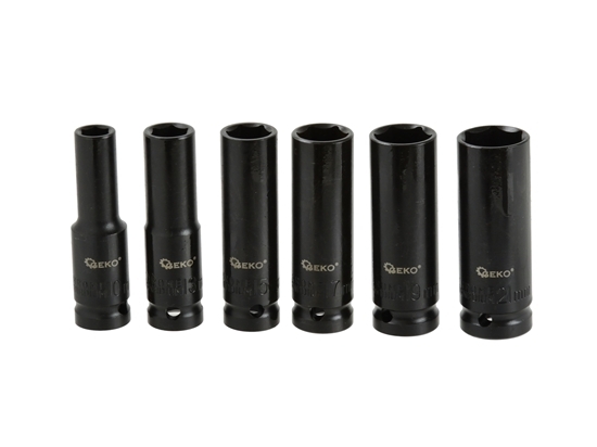 Picture of Set adaptoare de impact, 1/2", 10-21mm, 6 piese, Geko G10500