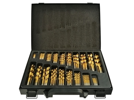 Picture of Set burghie HSS titan pentru metal 170 piese,1.0-10.0mm, GEKO G38219