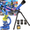 Picture of Set telescop si microscop pentru copii 8 accesorii, Malplay 101667