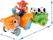 Picture of Tractor agricol cu remorca si animale, Malplay 102679