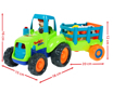 Picture of Tractor agricol cu ​remorca si animale, Malplay 102680