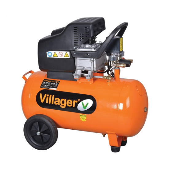 Picture of Compresor VAT 24L, putere 1500W, debit 206l/min, Villager