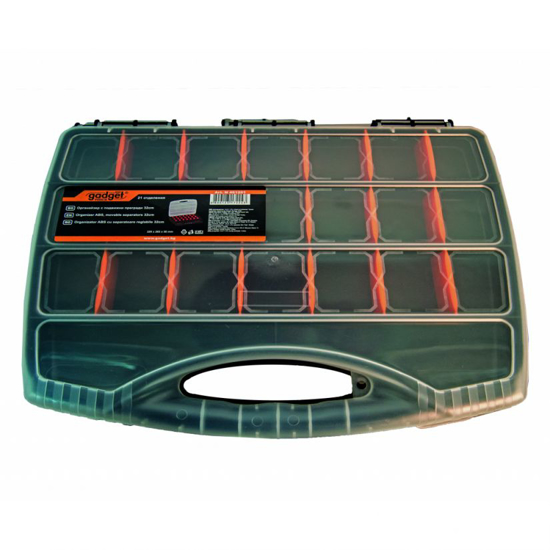 Picture of Organizator suruburi ABS cu separatoare reglabile 380 X 300 X 60 mm, Gadget, 461202