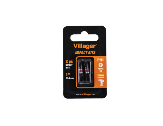 Picture of Set 2 biti PH1, 25 mm, Villager VL059887