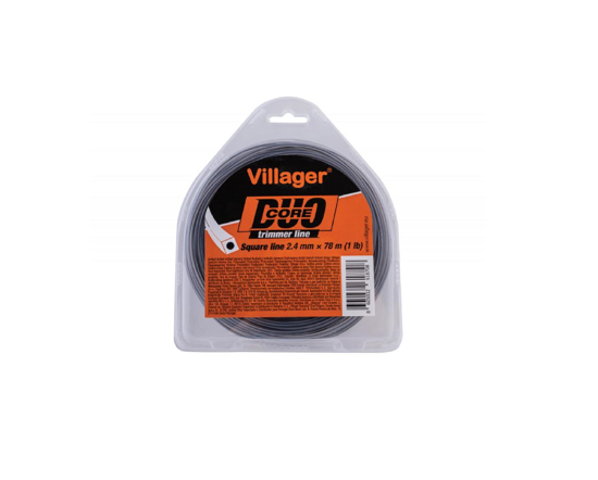 Picture of Fir patrat nailon pentru trimmer, 2.4 mm x 15 m Duo Core, Villager VL068391