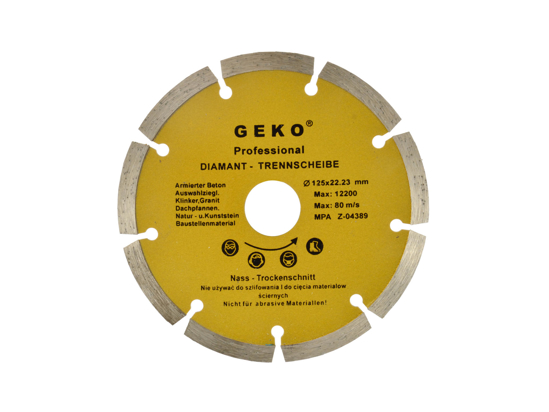 Picture of Disc diamantat segmentat, 125 mm, Geko G00251