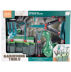 Picture of Set de gradina cu 9 accesorii gradinarit, foarfeca, sapa, grebla, manusi, cultivator, geanta pentru depozitare, 9 elemente, MalPlay 109837