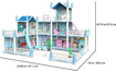 Picture of Casa pentru papusi Dollhouse cu spatiu de joaca, MalPlay 110237