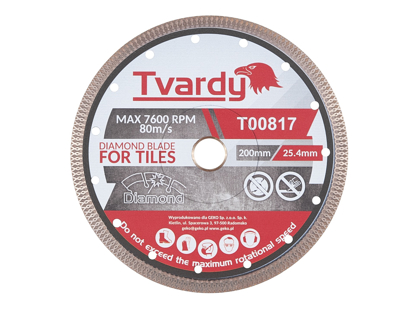 Picture of Disc diamantat pentru portelan, 200 x 10 x 22.23 mm, Tvardy T00817