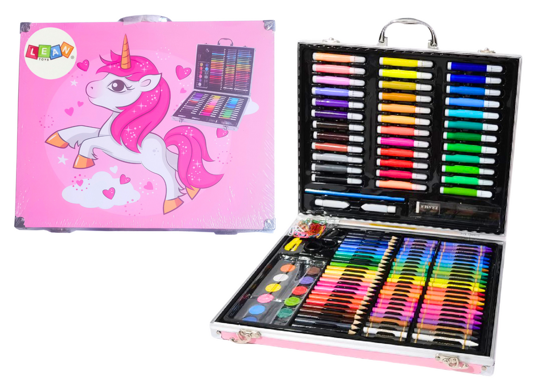 Picture of Set pictura cu model unicorn, roz, 150 piese, 3 x 31 x 5 cm, Lean 20390