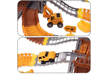 Picture of Set educativ constructie cu 2 poduri, macara si masinute, 273 piese, MalPlay 110484