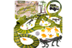 Picture of Set pista Dino Park cu masinuta, 260 piese, MalPlay 110485