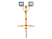 Picture of Proiector LED 2 x 50 W cu trepied telescopic, alb rece, 6500 K, Keltin K02053