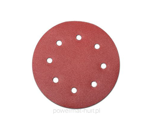 Picture of Disc pentru slefuit cu 8 gauri, P180, 190 mm, Powermat PM0527